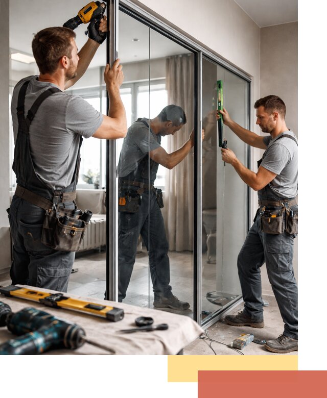 Каркасные стеклянные перегородки под ключ в Йошкар-Оле