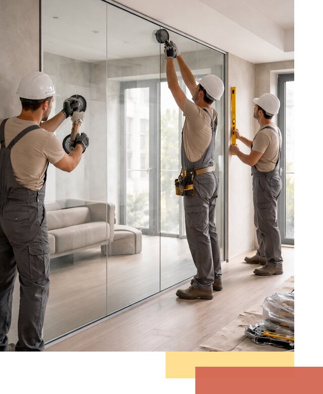 Перегородки из закаленного стекла в Йошкар-Оле для офисов и квартир