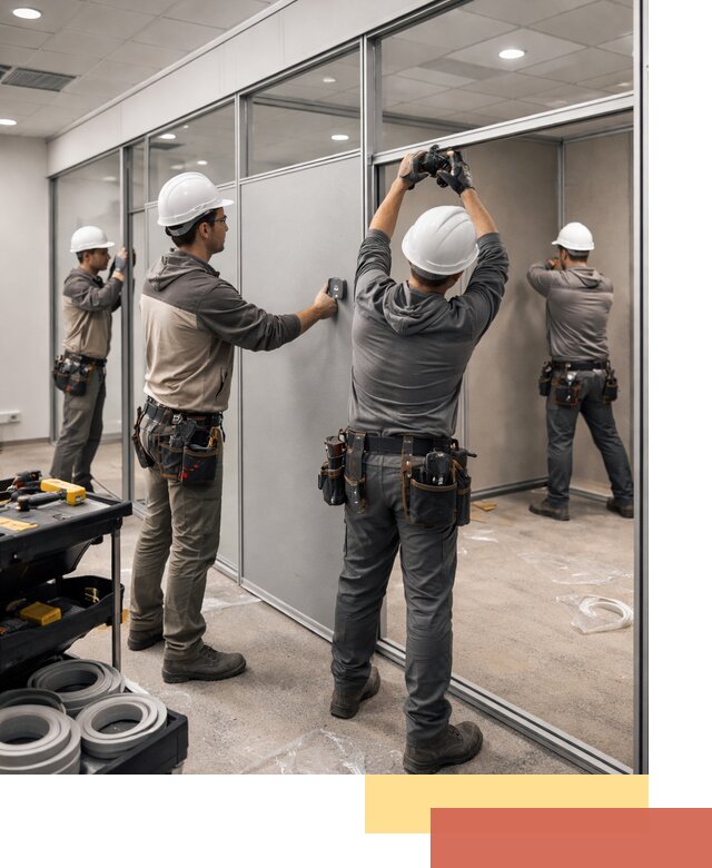 Мобильные офисные перегородки под ключ в Йошкар-Оле