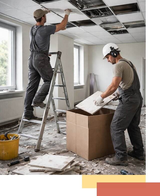 Демонтаж потолочной плитки в Йошкар-Оле быстро и аккуратно