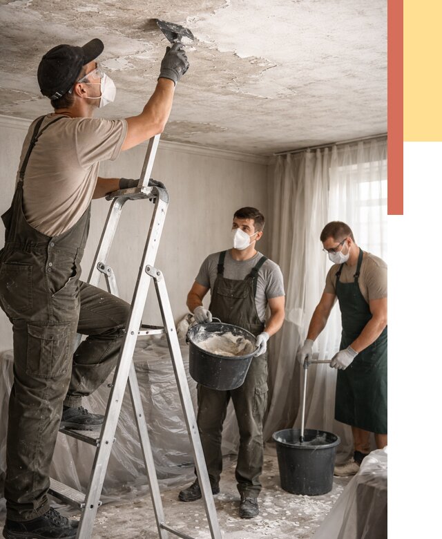 Удаление побелки с потолка в Йошкар-Оле от 2557 руб. быстро и недорого | ОТДЕЛОЧНИК-Шкр