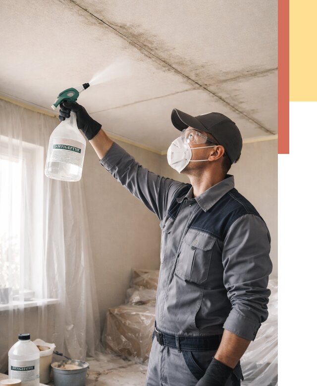 Антисептическая обработка потолка в Йошкар-Оле от 2557 руб. | ОТДЕЛОЧНИК-Шкр