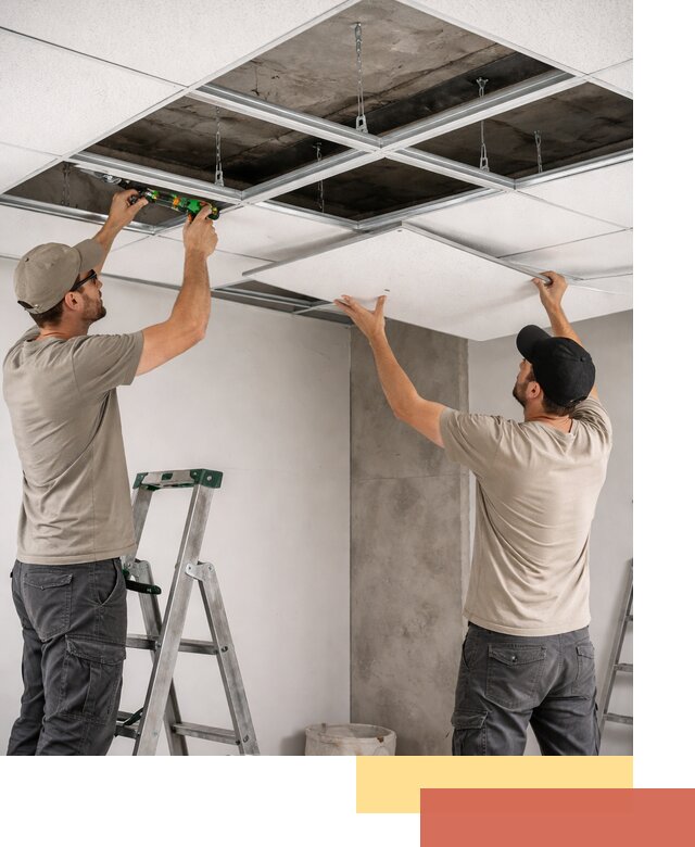 Монтаж потолка Армстронг под ключ в Йошкар-Оле