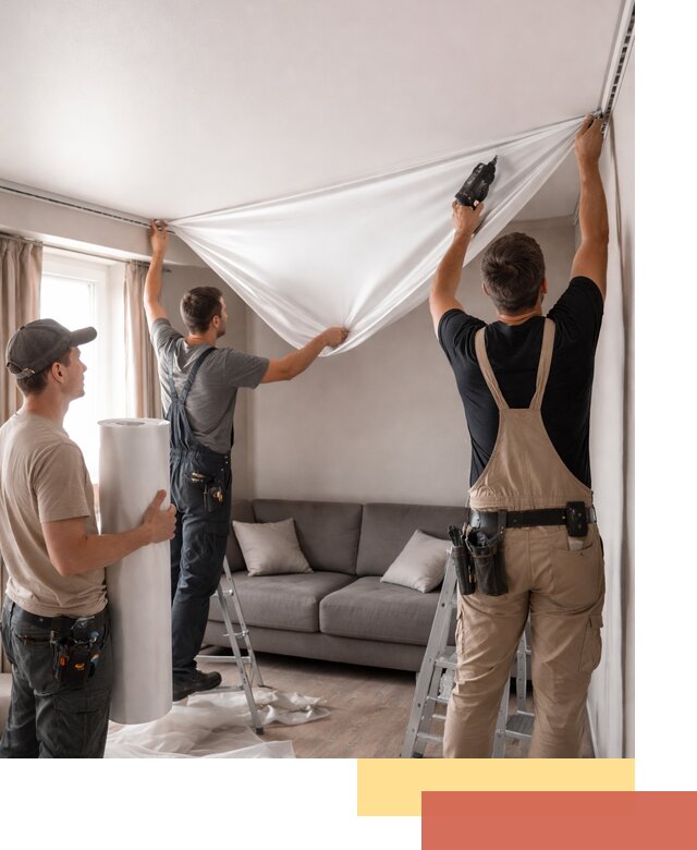 Монтаж сатинового натяжного потолка в Йошкар-Оле качественно и быстро