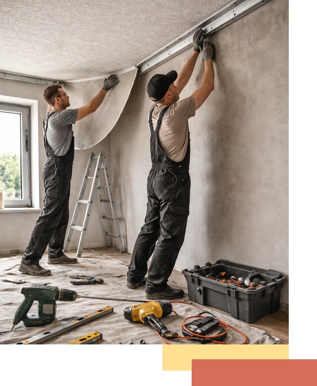 Монтаж фактурного натяжного потолка в Йошкар-Оле качественно и быстро