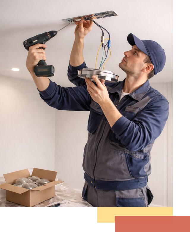 Установка люстры в натяжной потолок в Йошкар-Оле