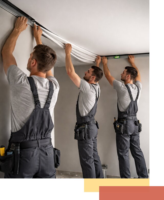 Теневые натяжные потолки в Йошкар-Оле: монтаж и отделка быстро и качественно