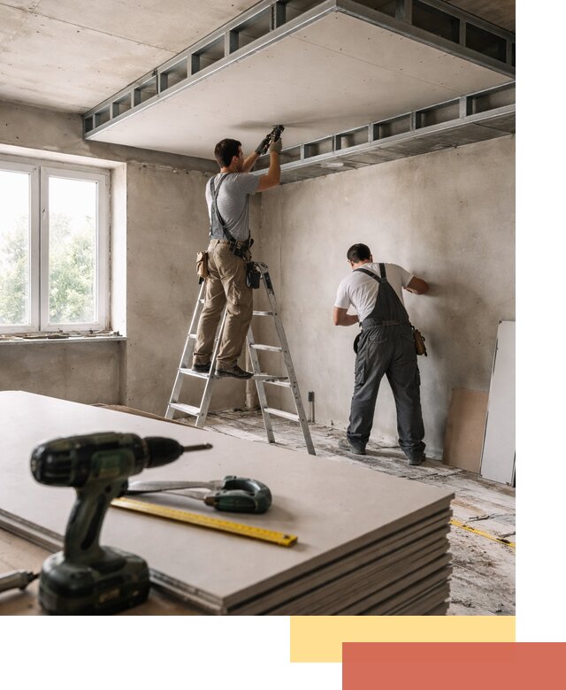 Двухуровневый потолок из гипсокартона в Йошкар-Оле