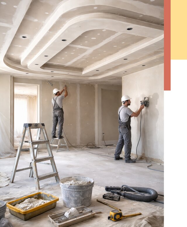 Многоуровневый потолок из гипсокартона в Йошкар-Оле от 767 руб. под ключ | ОТДЕЛОЧНИК-Шкр