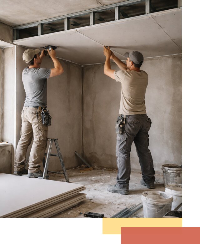 Короб из гипсокартона на потолке под ключ в Йошкар-Оле