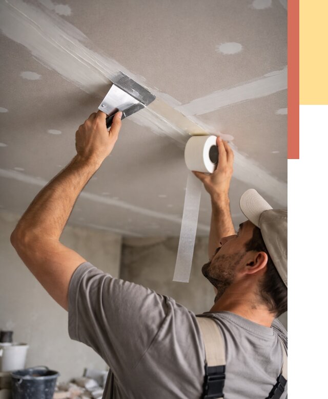 Обработка швов потолка ГКЛ в Йошкар-Оле от 7670 руб. под ключ | ОТДЕЛОЧНИК-Шкр