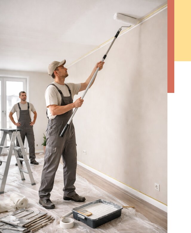 Покраска потолка из гипсокартона в Йошкар-Оле от 4602 руб./м2 — услуги под ключ | ОТДЕЛОЧНИК-Шкр