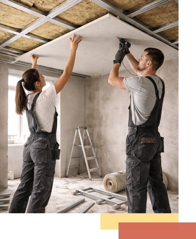 Звукоизоляция потолка из ГКЛ в Йошкар-Оле профессионально и надежно