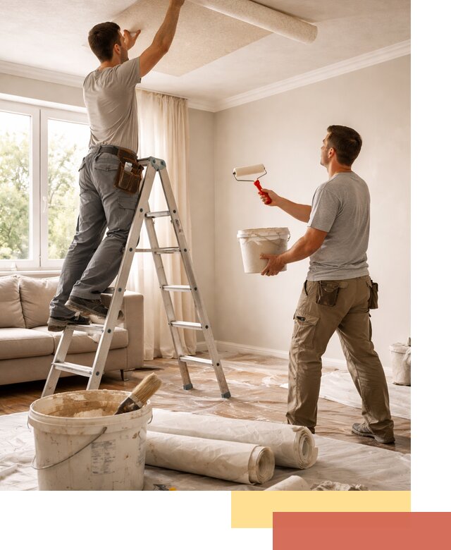 Поклейка обоев на потолок в Йошкар-Оле — качественно и быстро