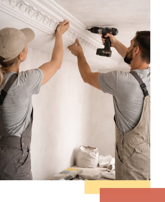 Профессиональный монтаж лепнины на потолок в Йошкар-Оле