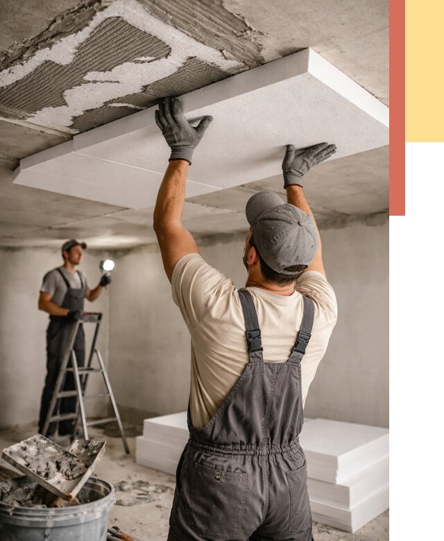 Утепление потолка пенопластом в Йошкар-Оле от 4602 руб/м2 — недорого и быстро | ОТДЕЛОЧНИК-Шкр